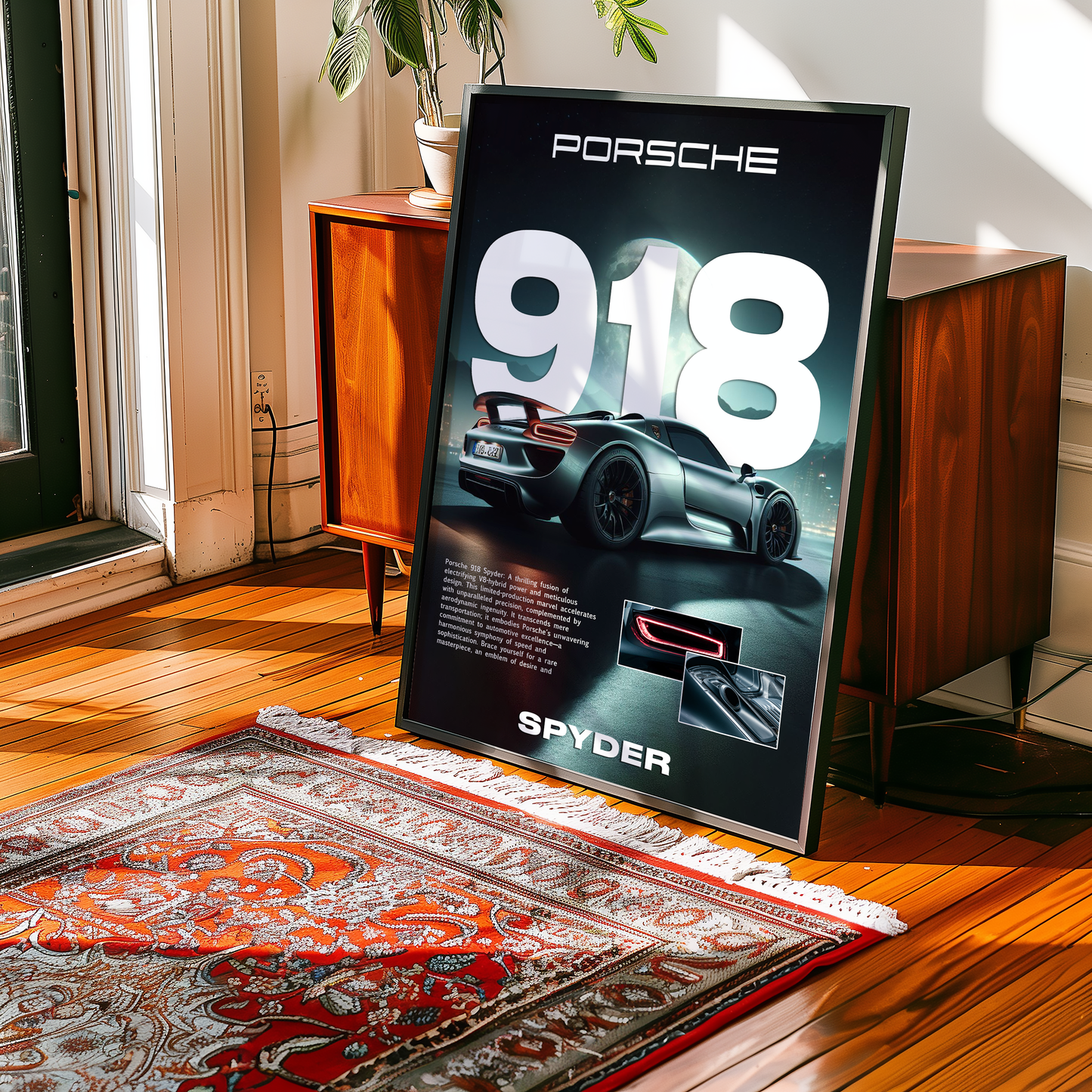 Porsche 918 Spyder Details Poster