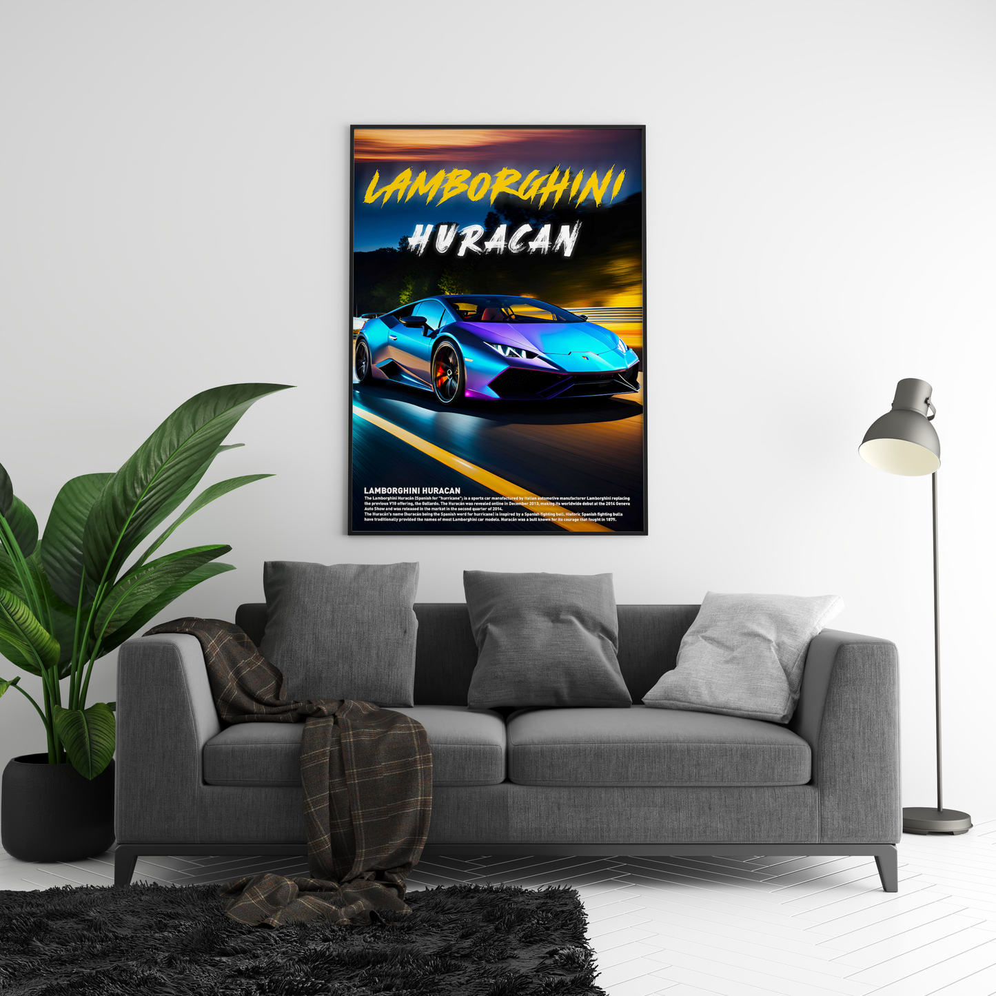 Lamborghini Huracan Concept Poster