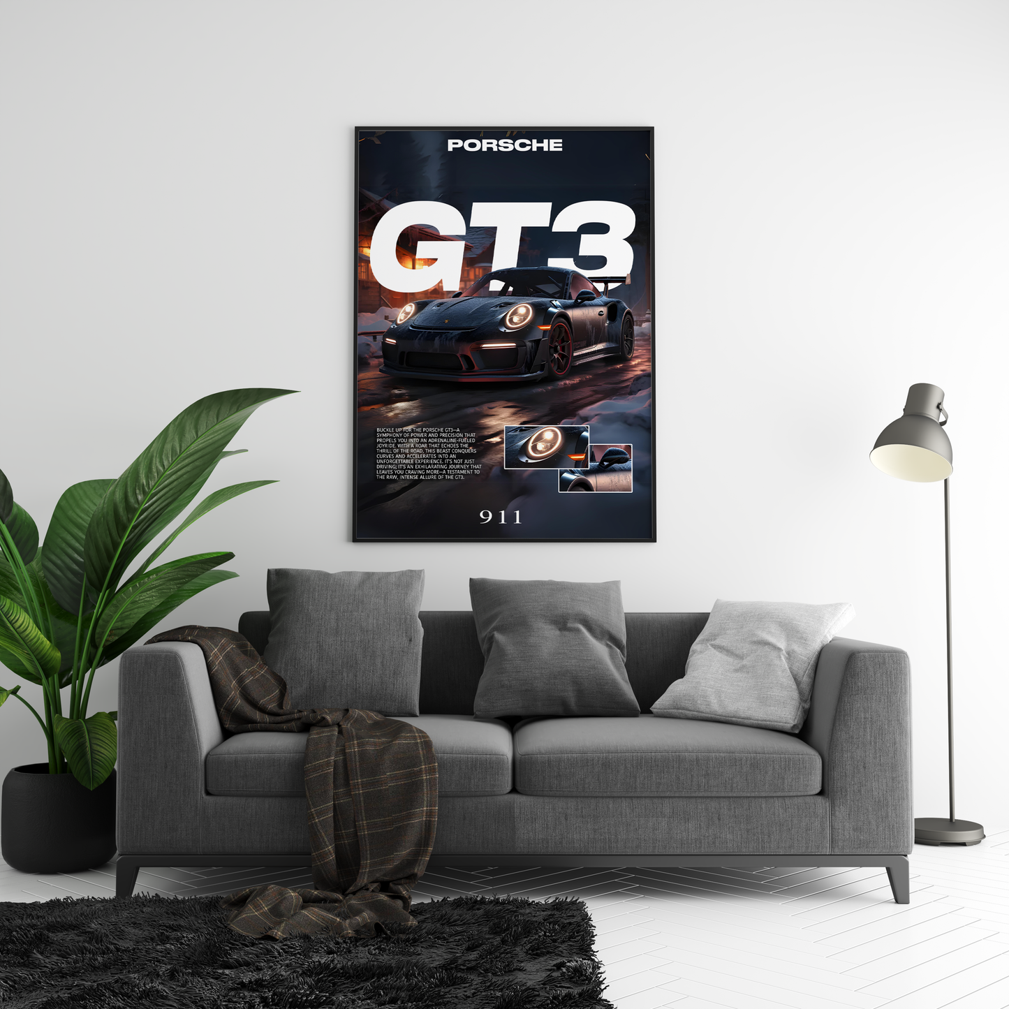 Porsche 911 GT3 Details Poster