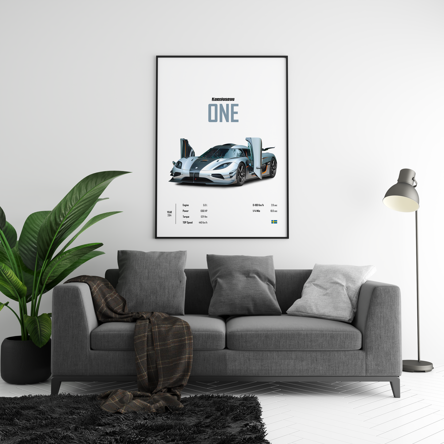 Koenigsegg One 'CORE' Poster