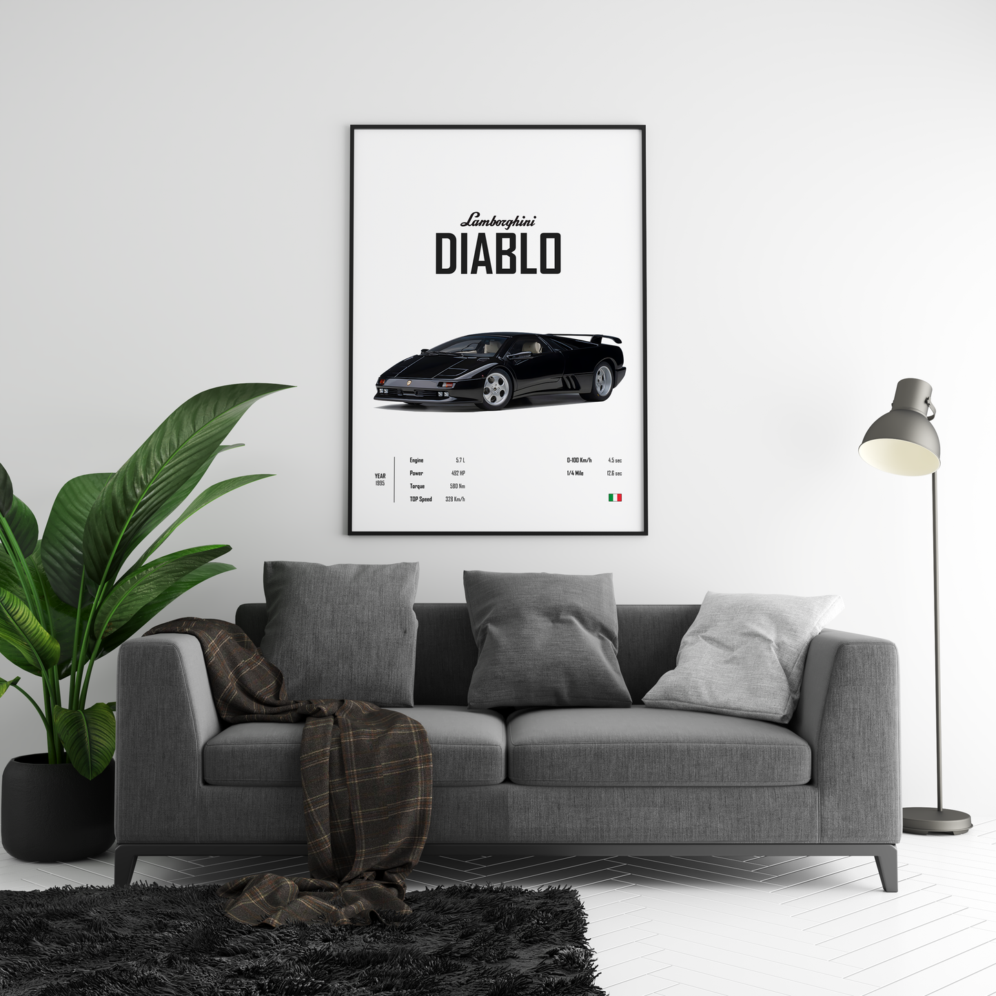 Lamborghini Diablo 'CORE' Poster