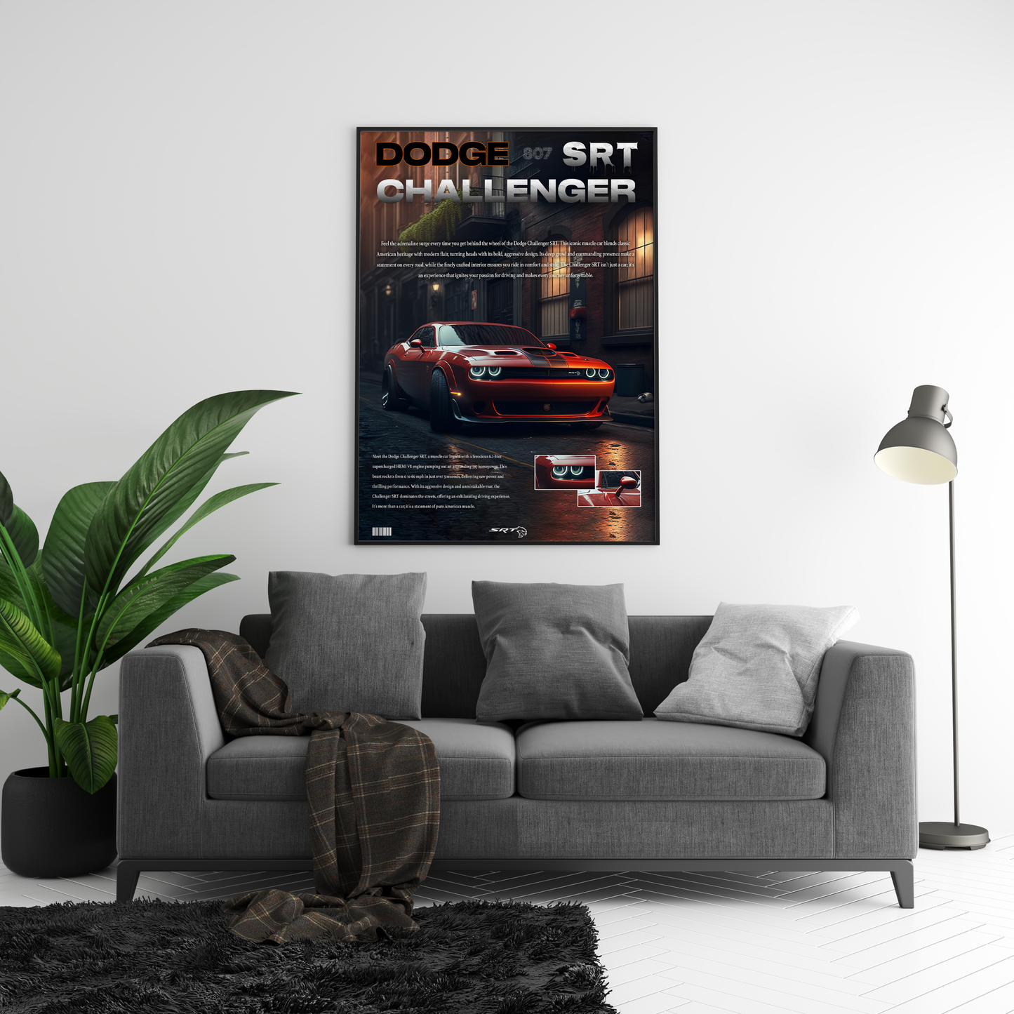 Dodge Challenger SRT Details Poster