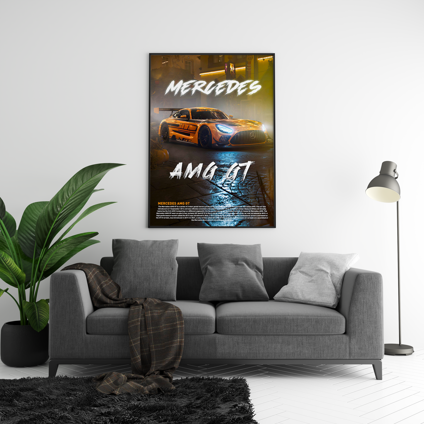 Mercedes AMG GT Concept Poster