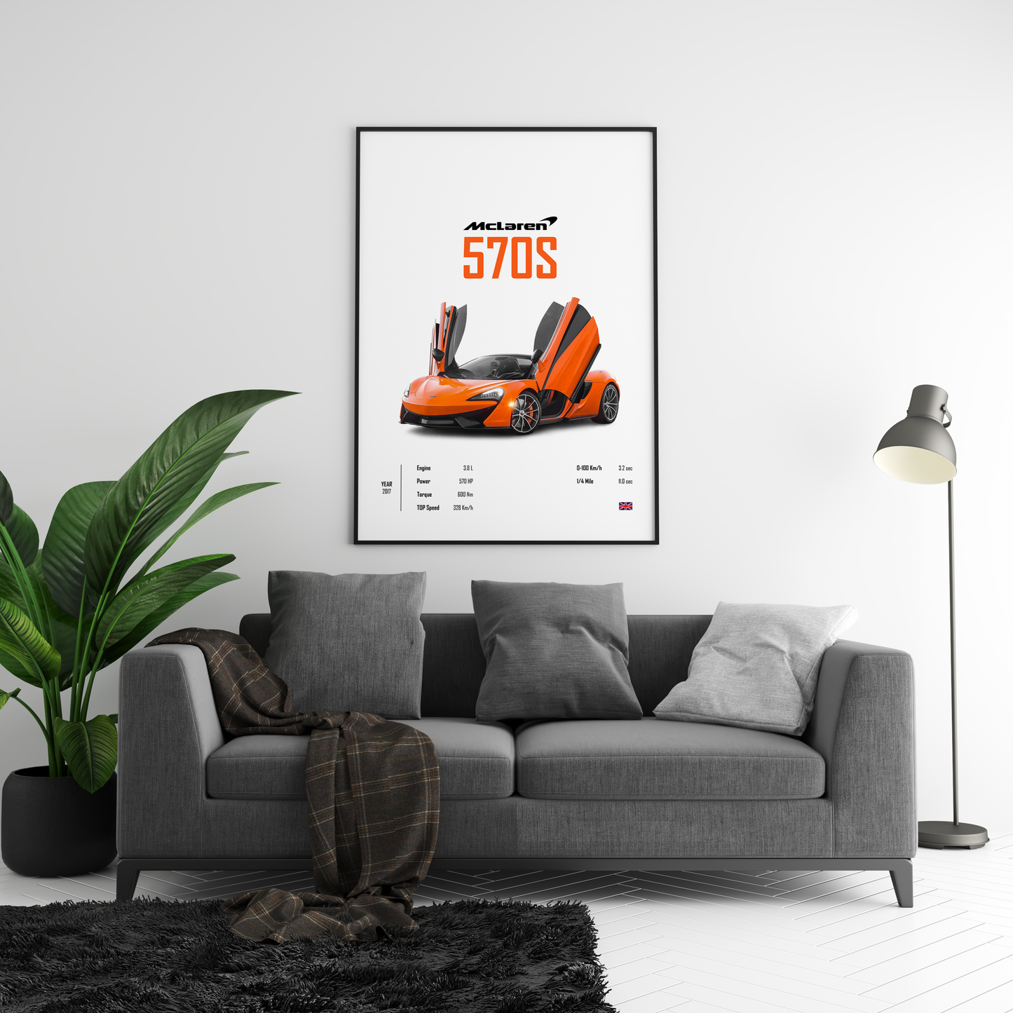 McLaren 570s 'CORE' Poster