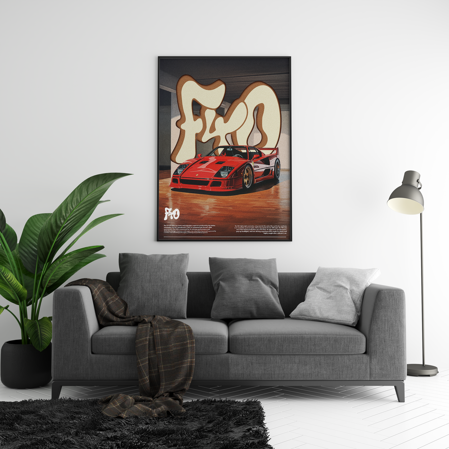 Ferrari F40 Concept Poster