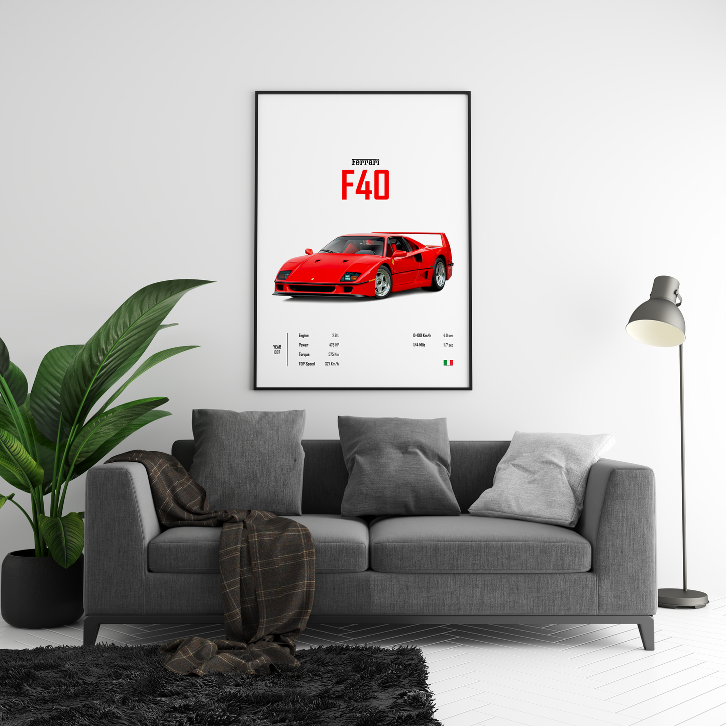 Ferrari F40 'CORE' Poster
