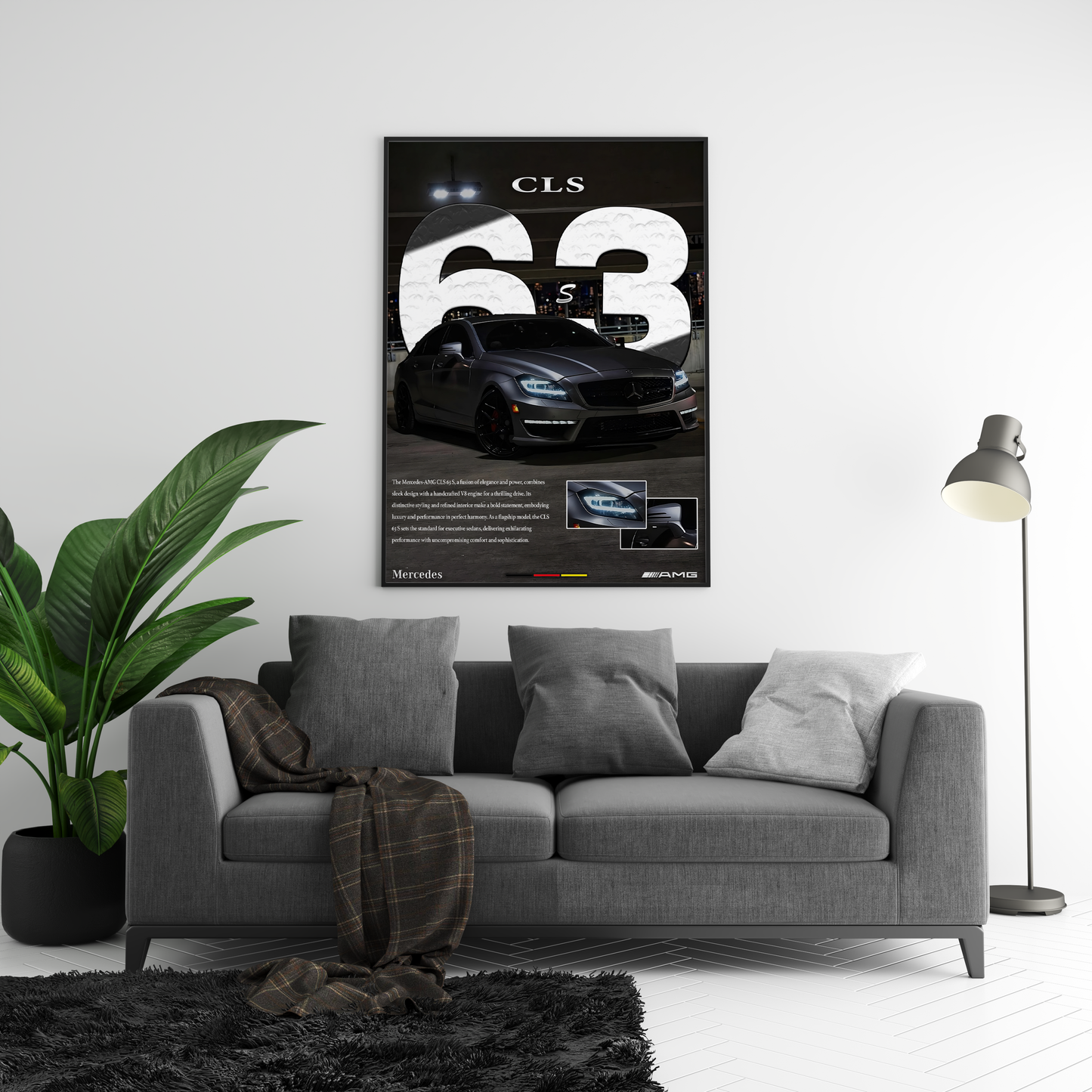 Mercedes AMG CLS63 S Details Poster