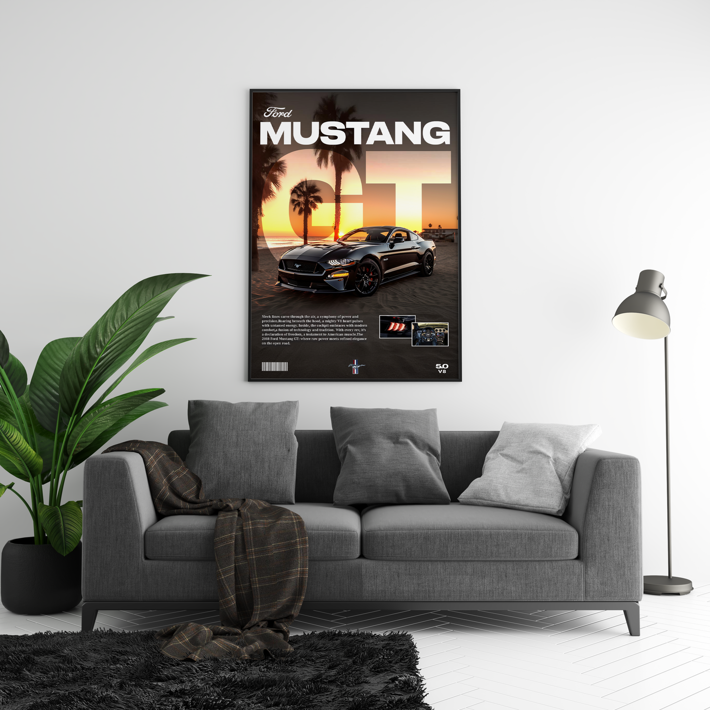 Ford Mustang GT Details Poster