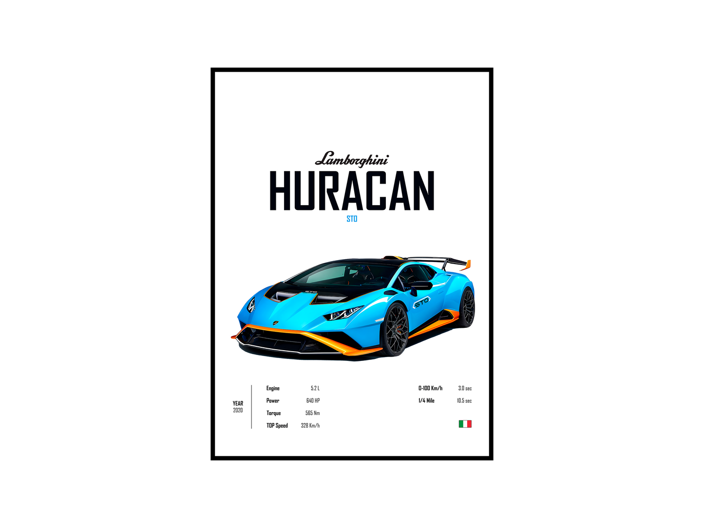 Lamborghini Huracan STO 'CORE' Poster