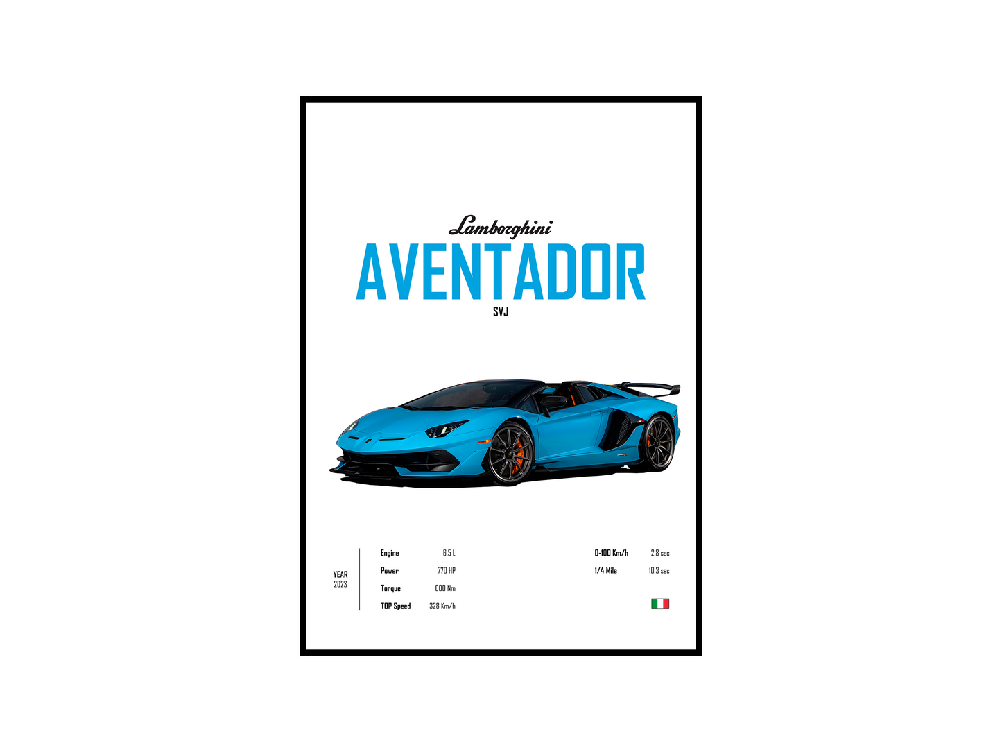 Lamborghini Aventador SVJ 'CORE' Poster