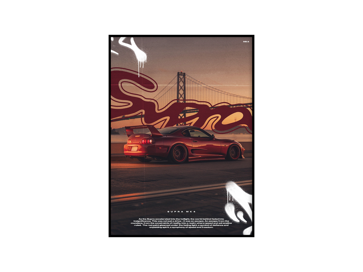 Toyota Supra Mk4 Concept Poster