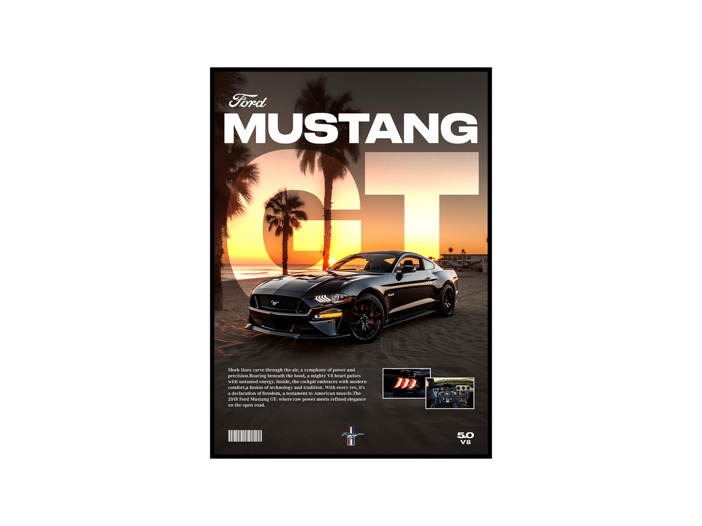Ford Mustang GT Details Poster