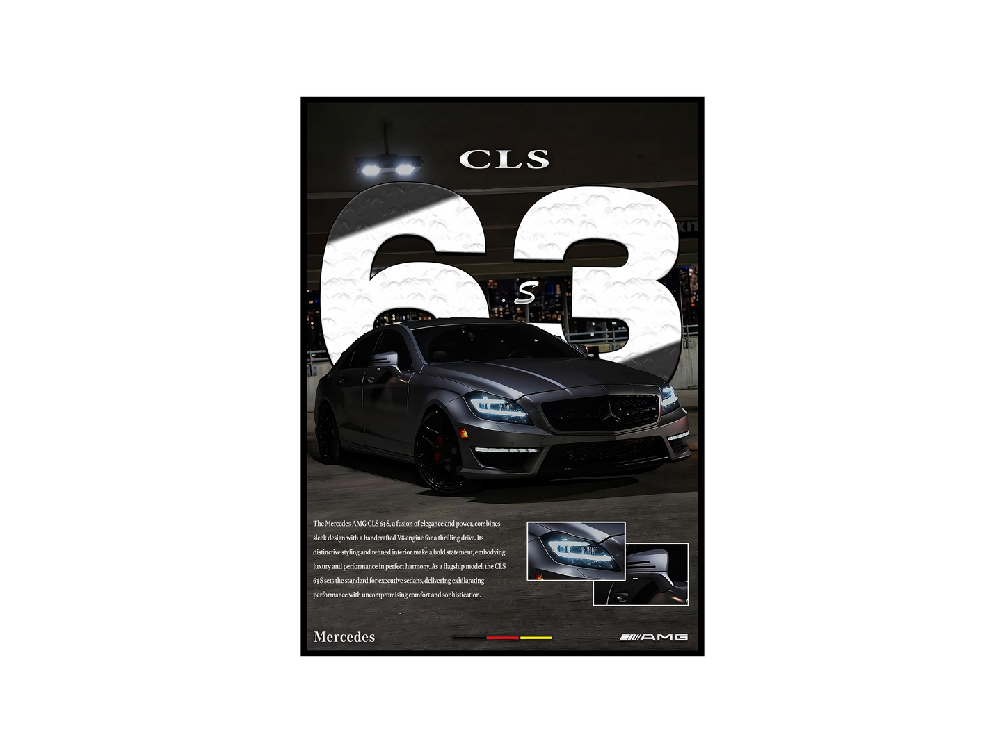 Mercedes AMG CLS63 S Details Poster