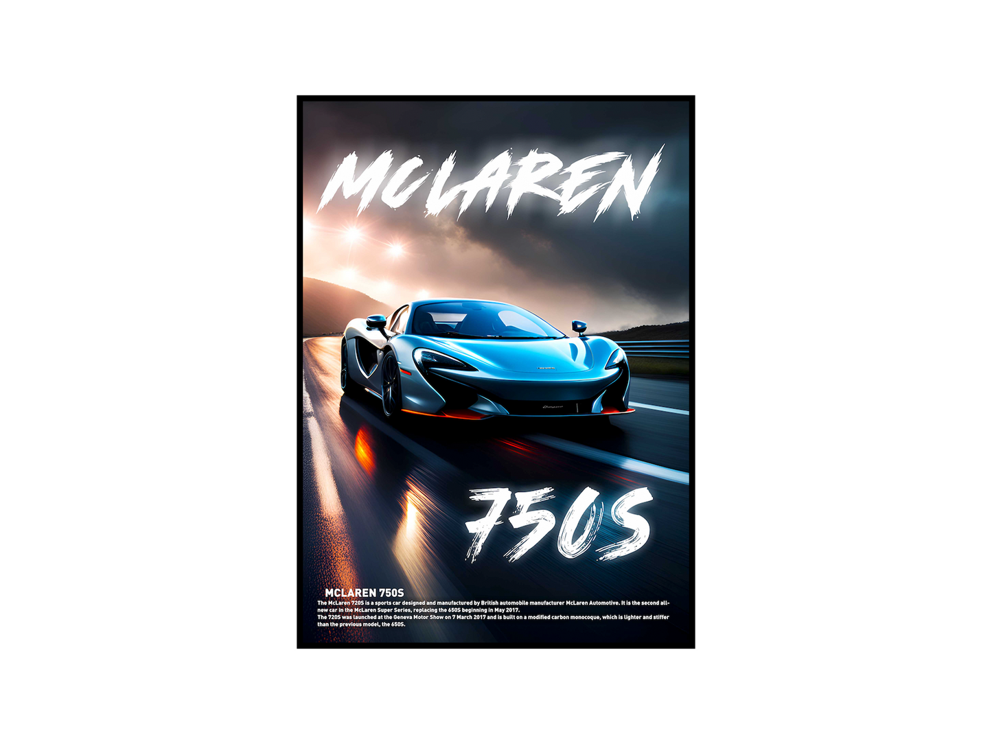 McLaren 750S Concept Poster