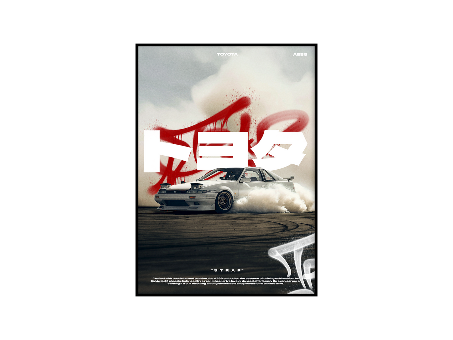 Toyota AE86 Concept Poster
