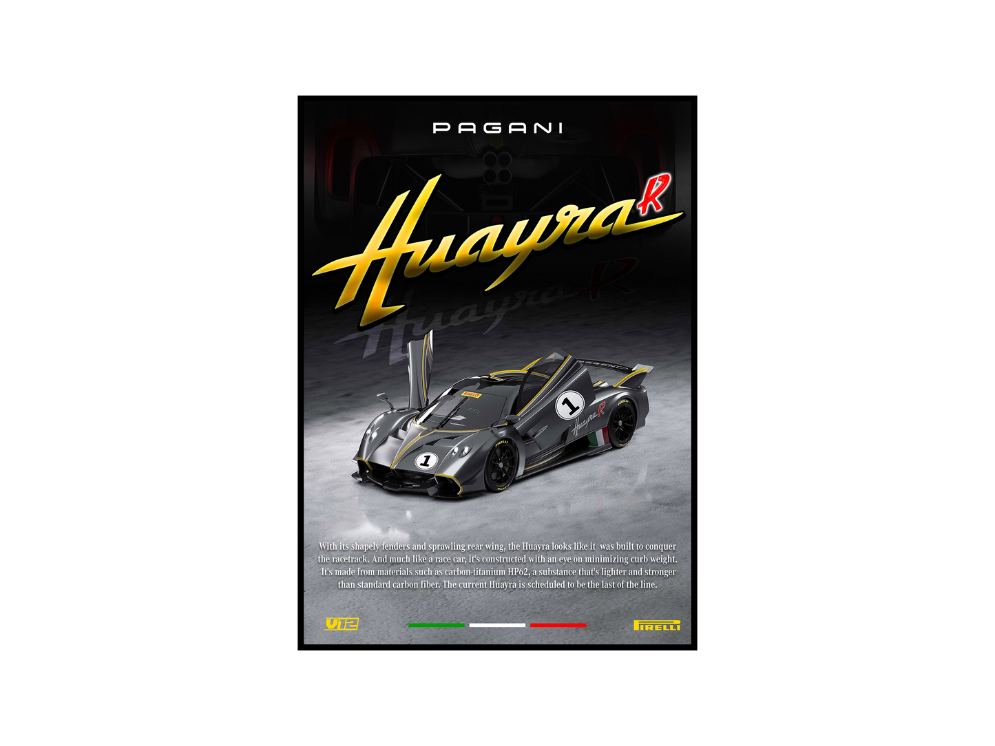 Pagani Huayra Concept Poster