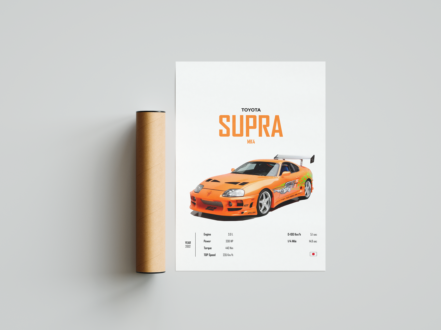 Toyota Supra MK4 'CORE' Poster