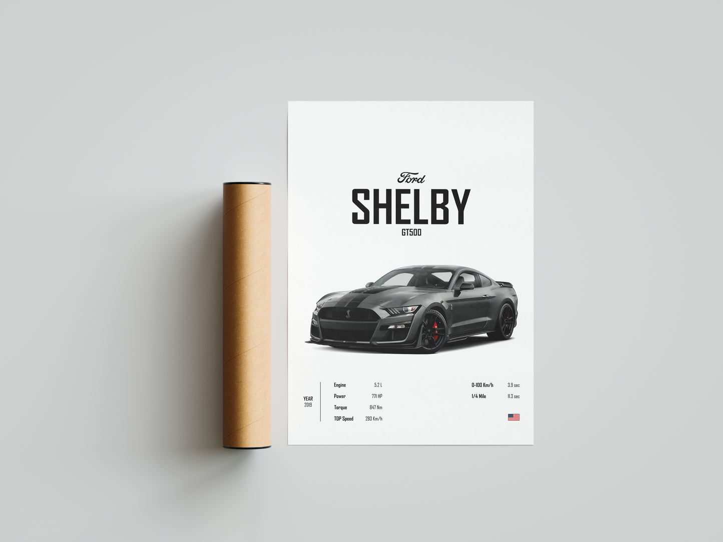 Ford Shelby GT500 'CORE' Poster