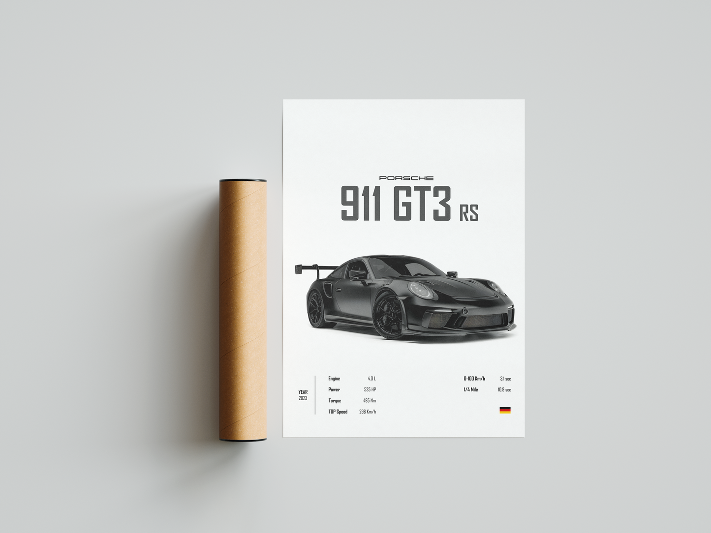 Porsche 911 GT3 RS 'CORE' Poster