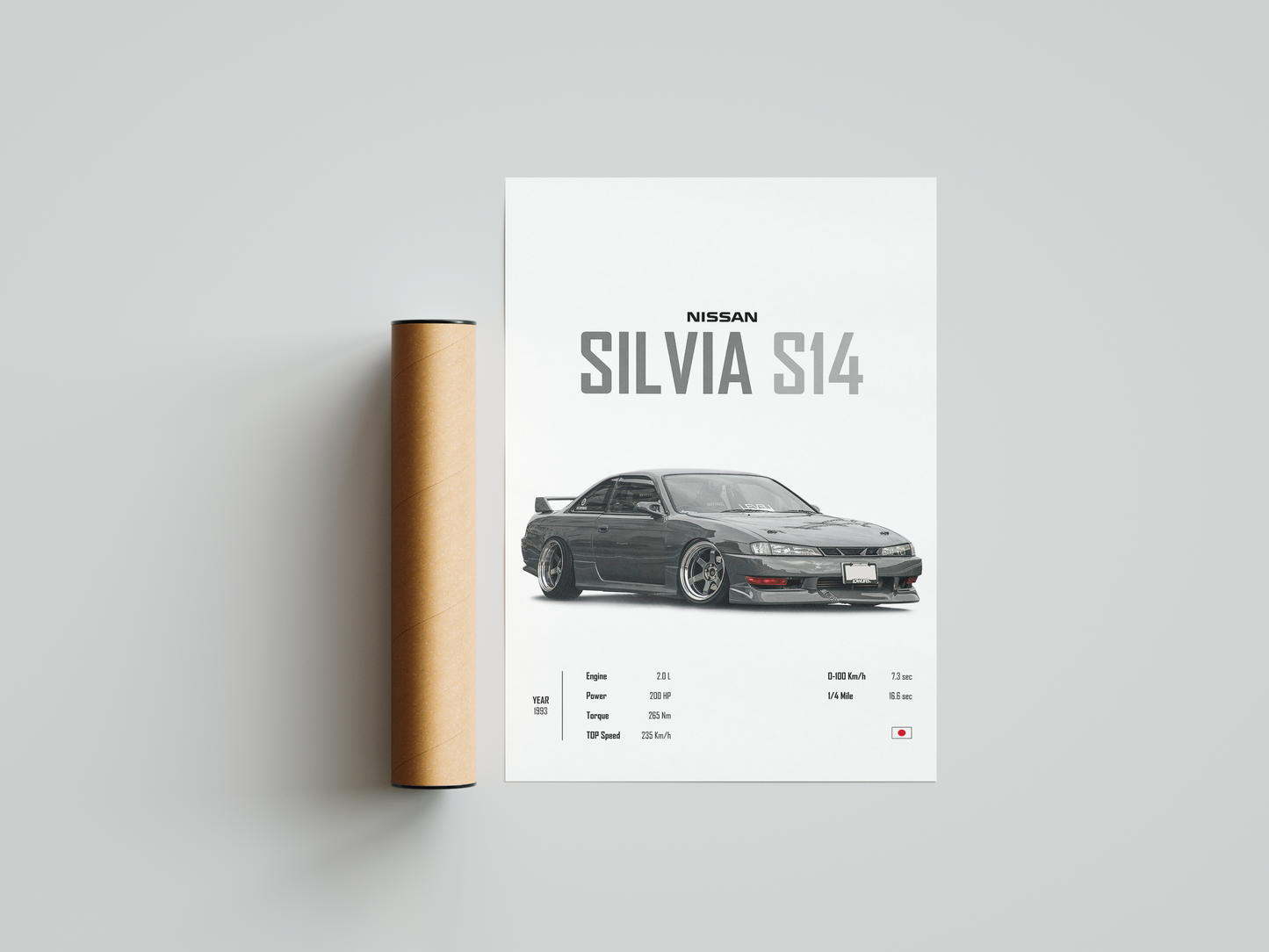 Nissan Silvia S14 'CORE' Poster