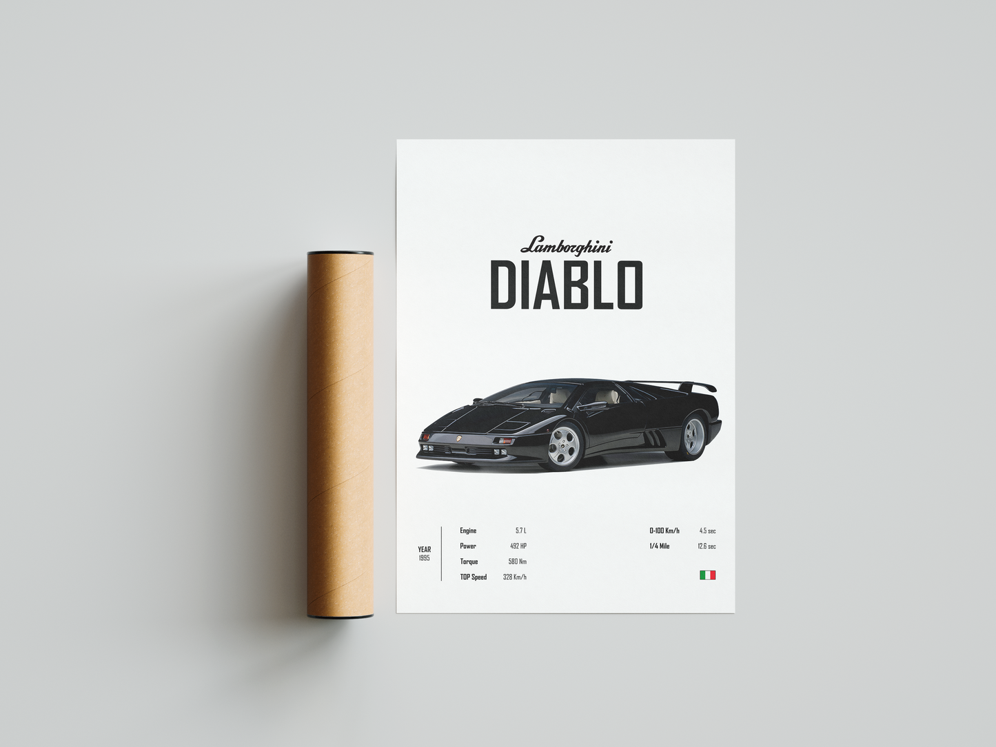 Lamborghini Diablo 'CORE' Poster