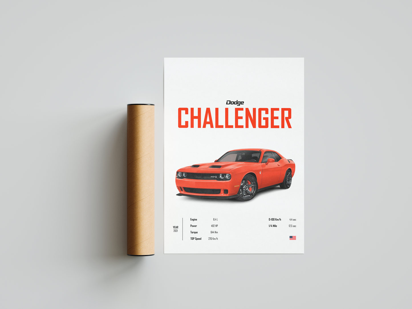 Dodge Challenger 'CORE' Poster