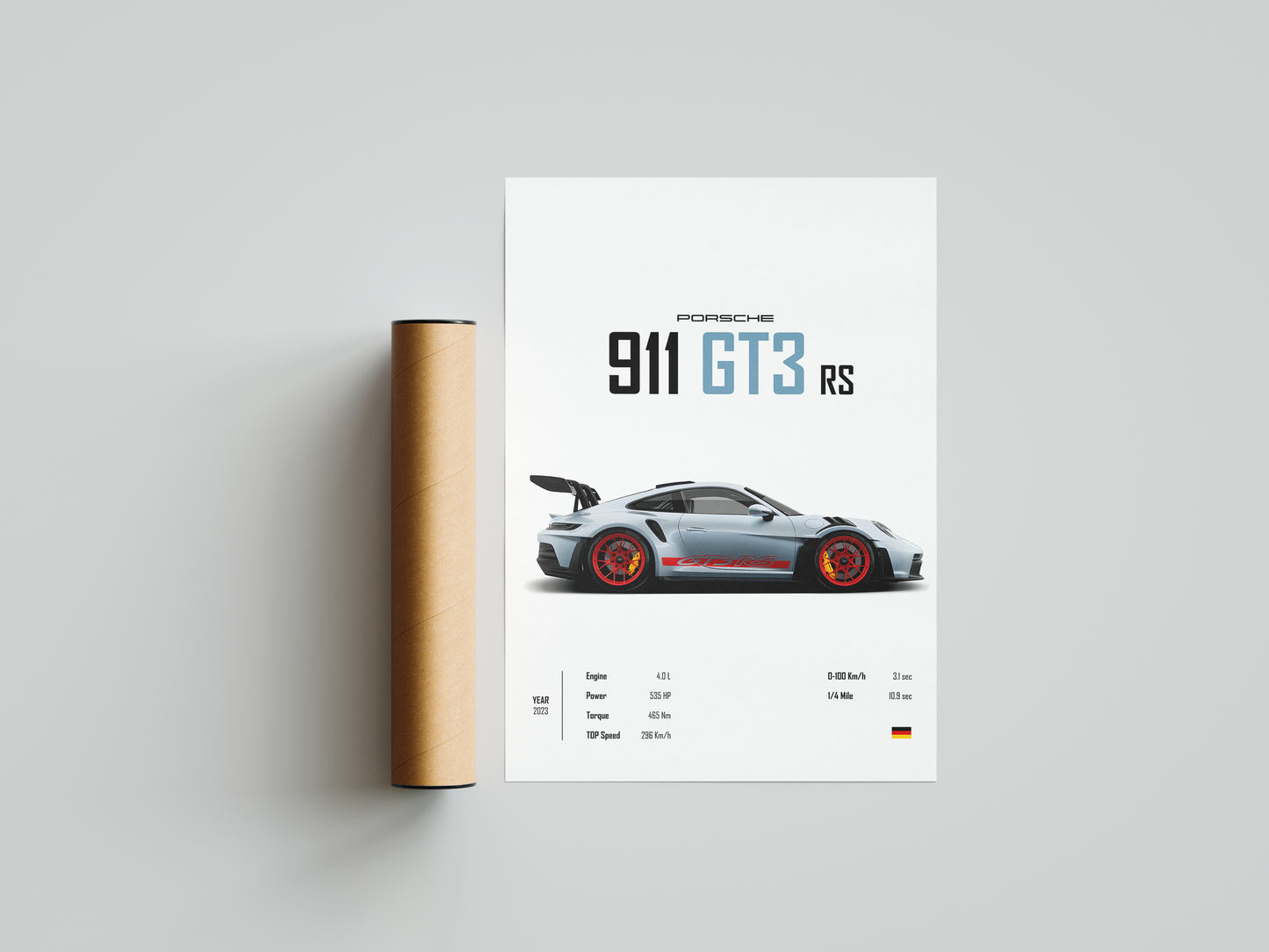 Porsche 911 GT3 RS Livery 'CORE' Poster