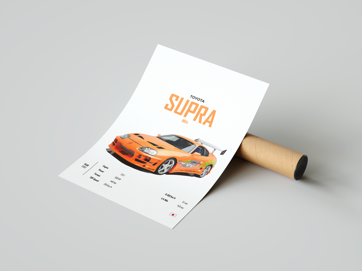 Toyota Supra MK4 'CORE' Poster