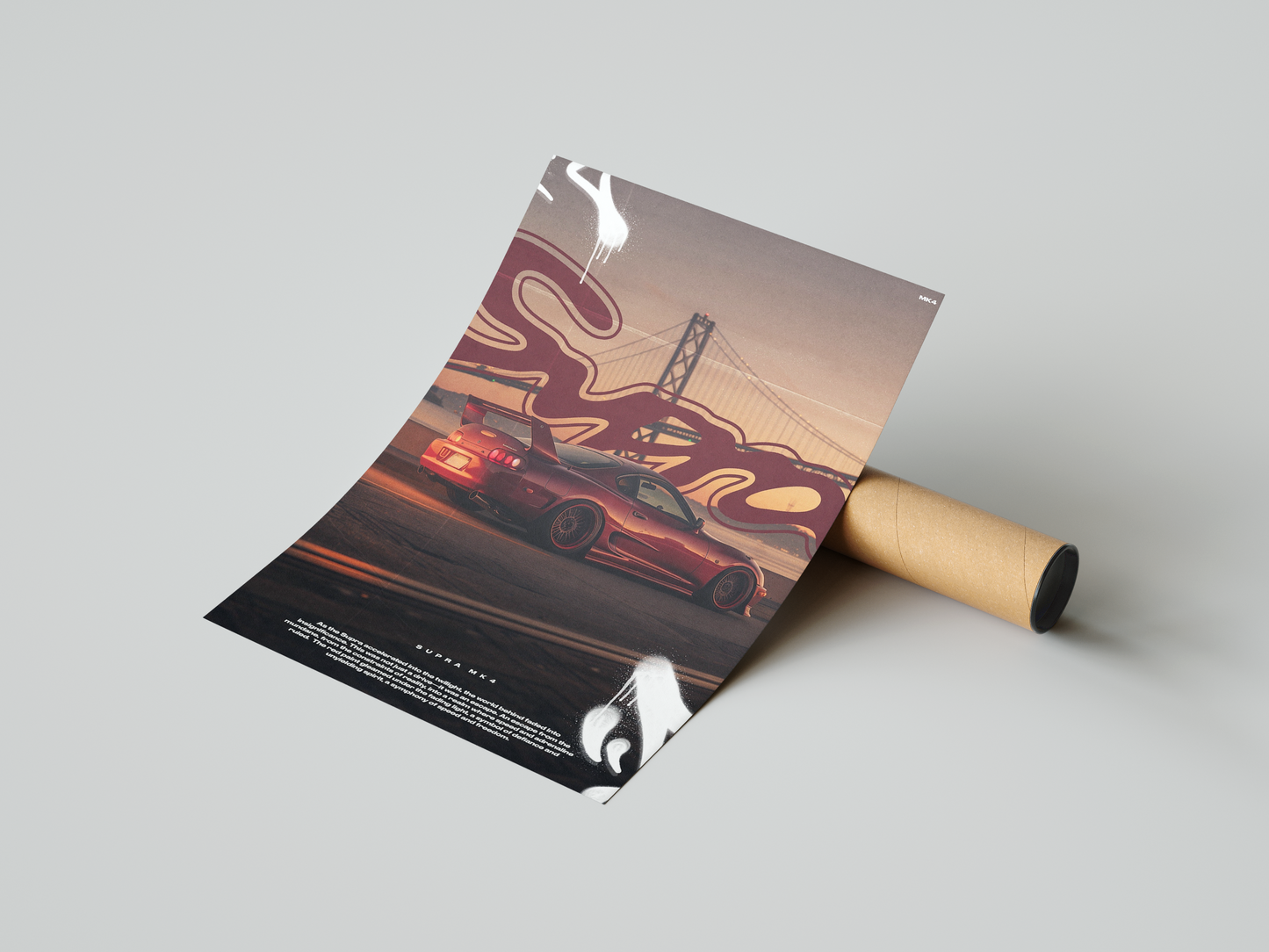 Toyota Supra Mk4 Concept Poster