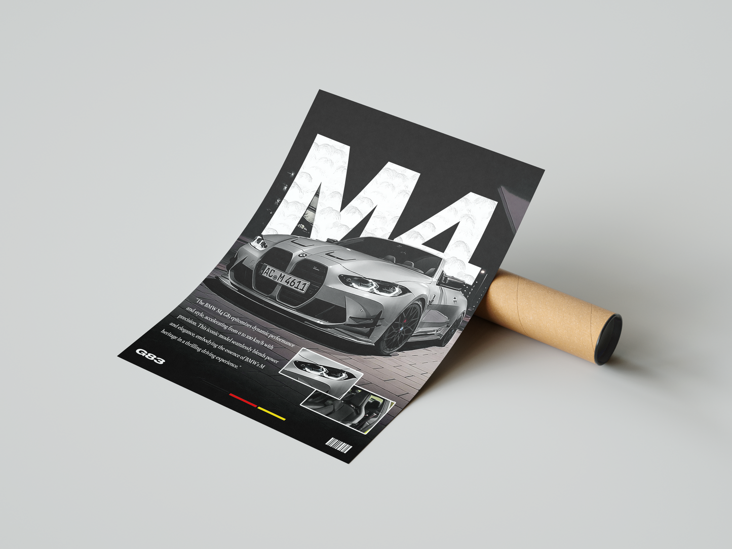 BMW M4 Details Poster