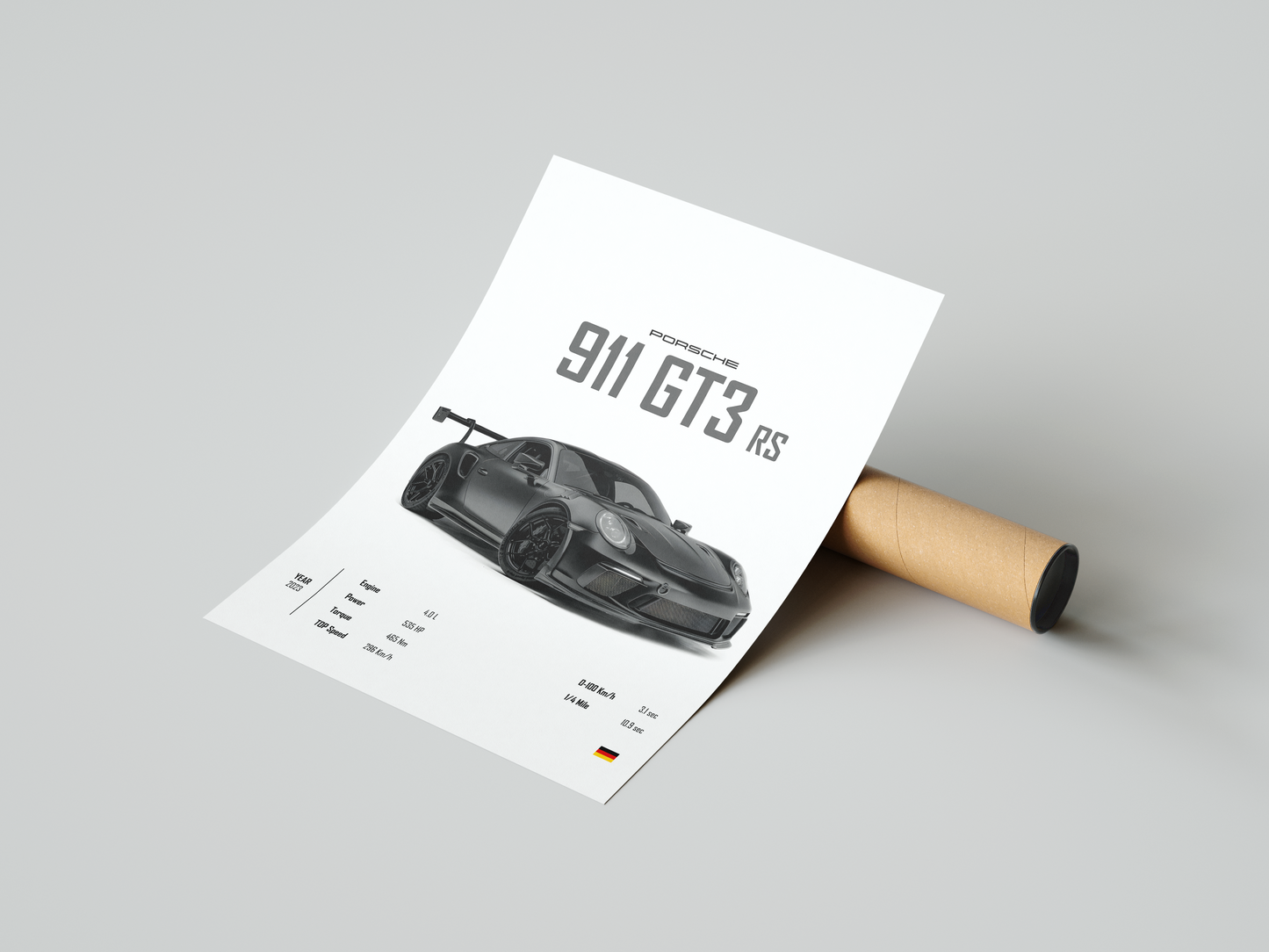 Porsche 911 GT3 RS 'CORE' Poster