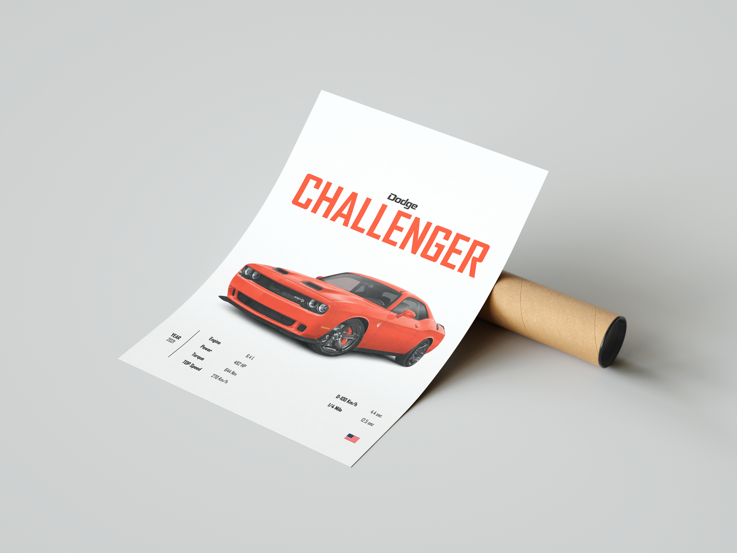 Dodge Challenger 'CORE' Poster