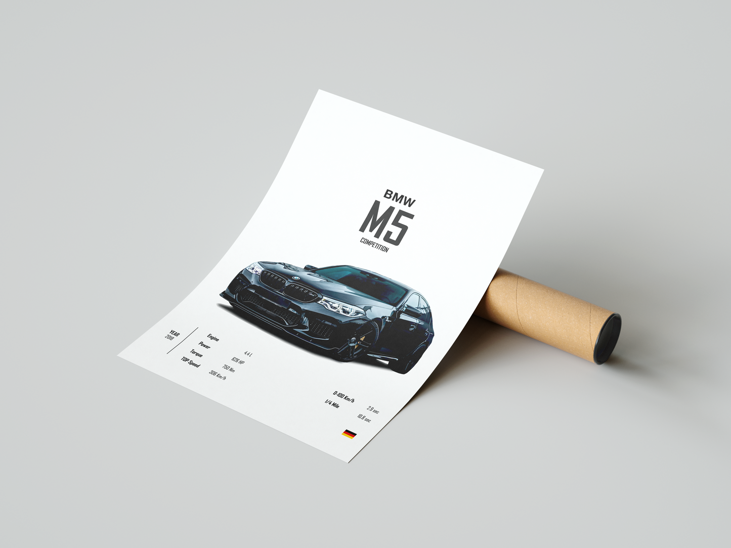 BMW M5 Competition 'CORE' Poster