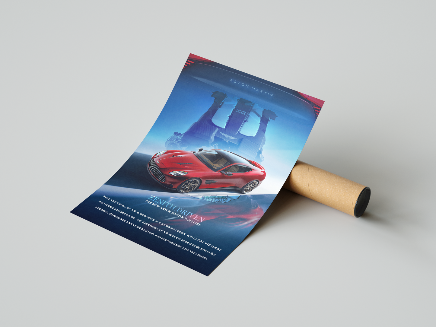 Aston Martin Vanquish Concept Poster