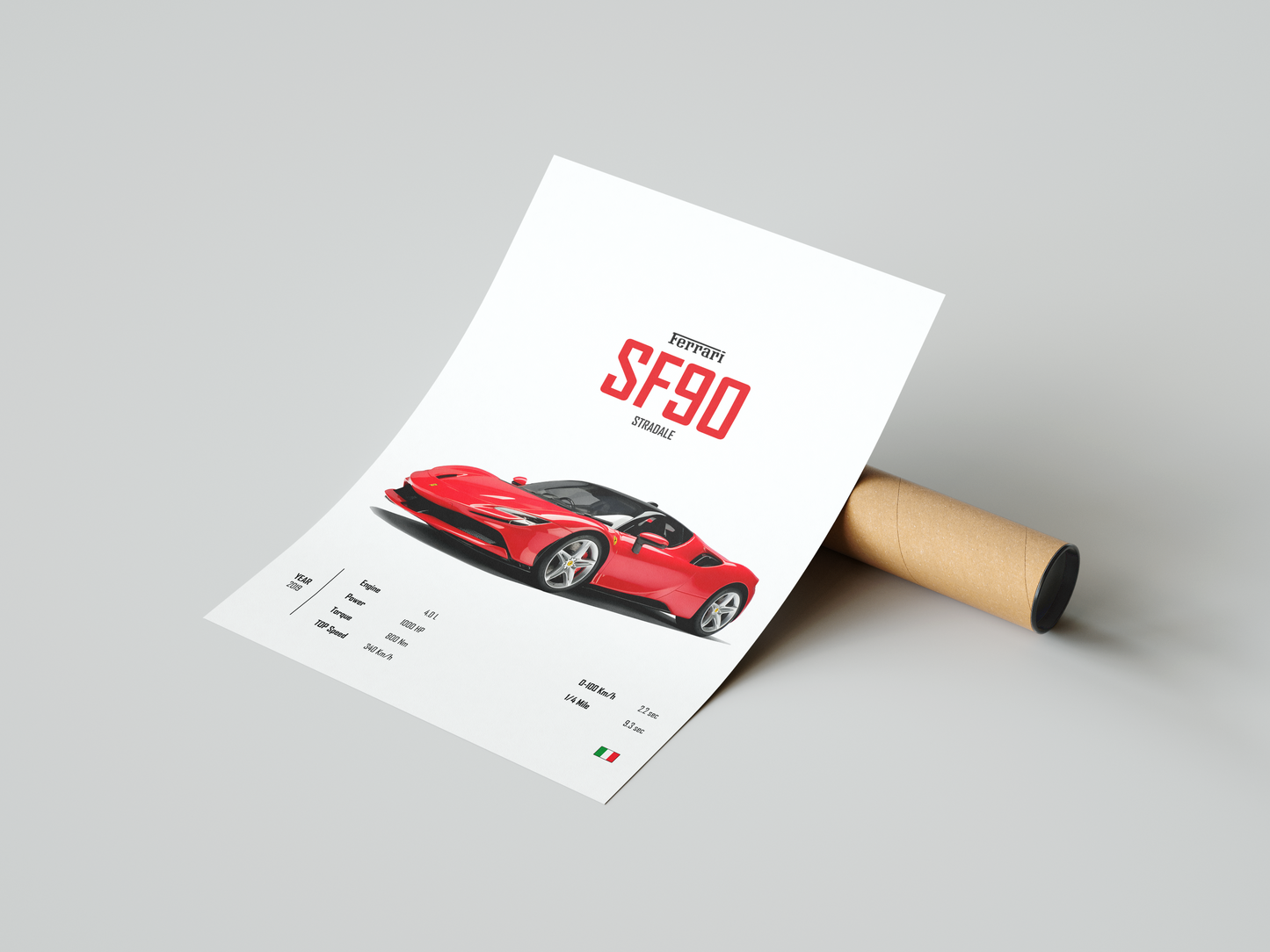 Ferrari SF90 Stradale 'CORE' Poster