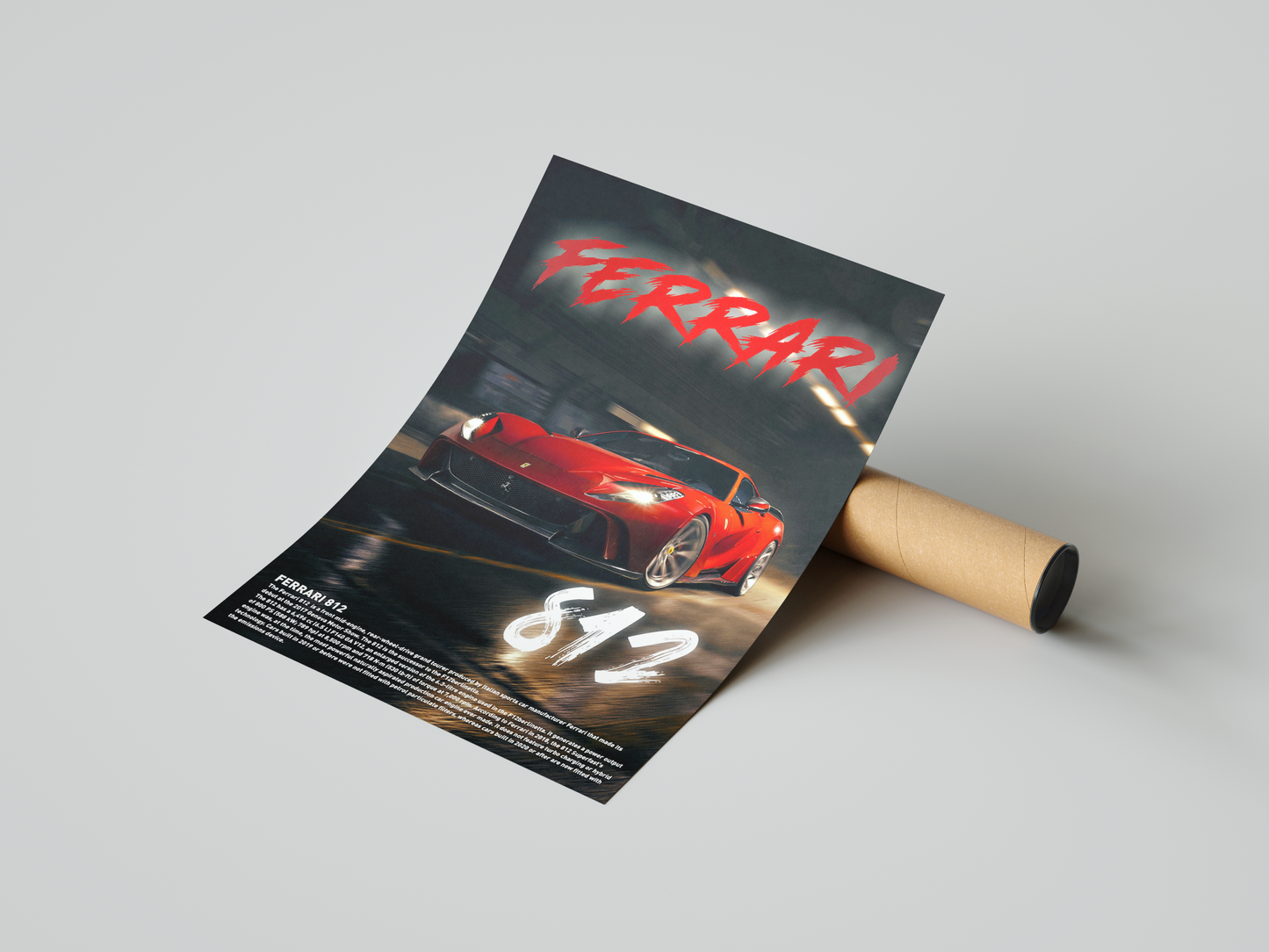 Ferrari 812 Concept Poster