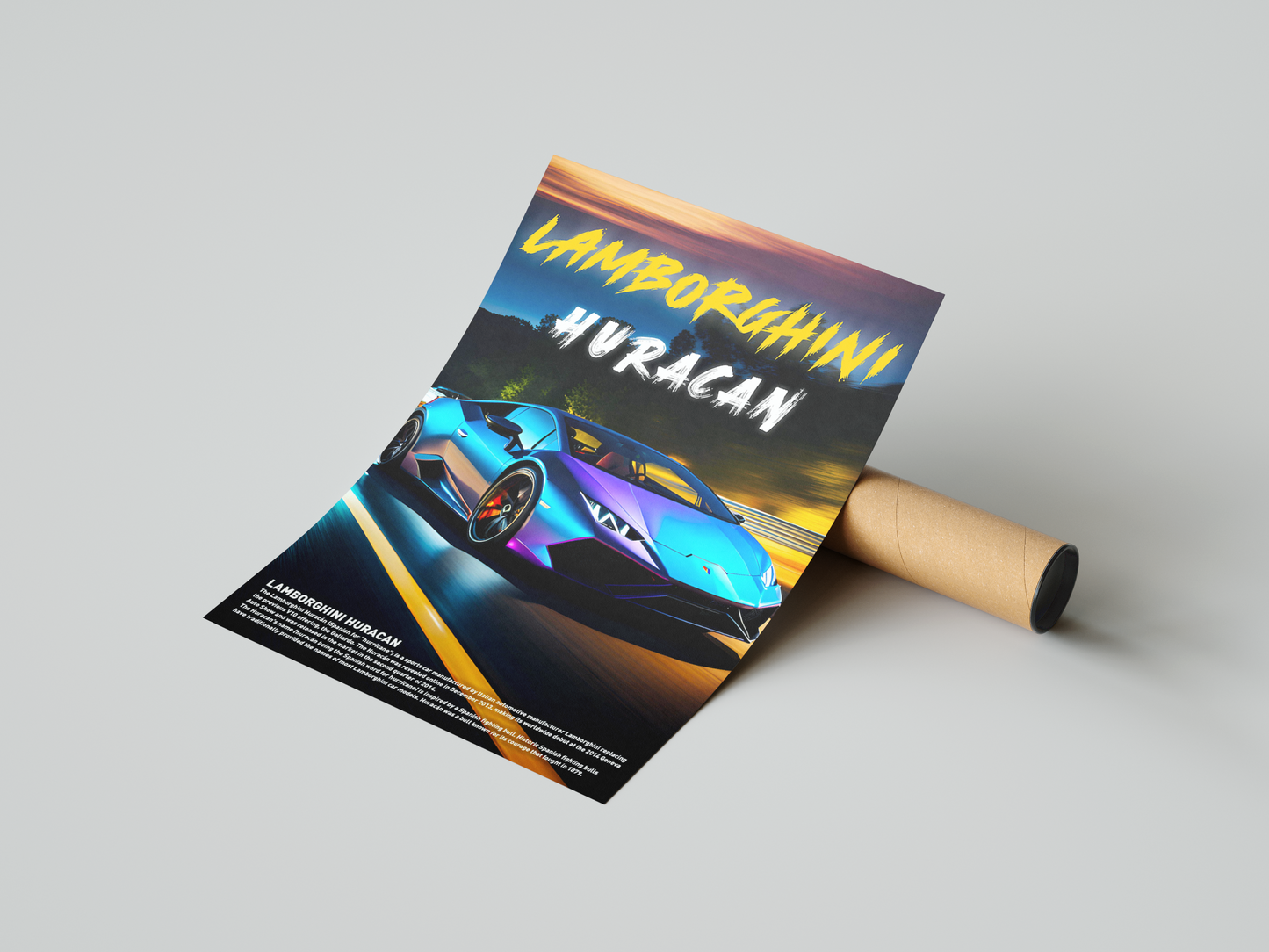 Lamborghini Huracan Concept Poster