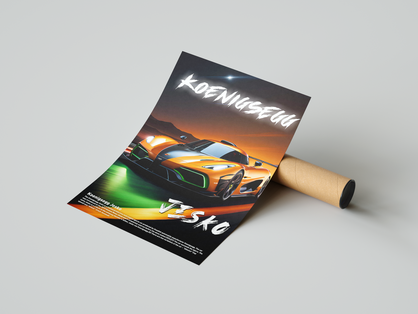 Koenigsegg Jesko Concept Poster