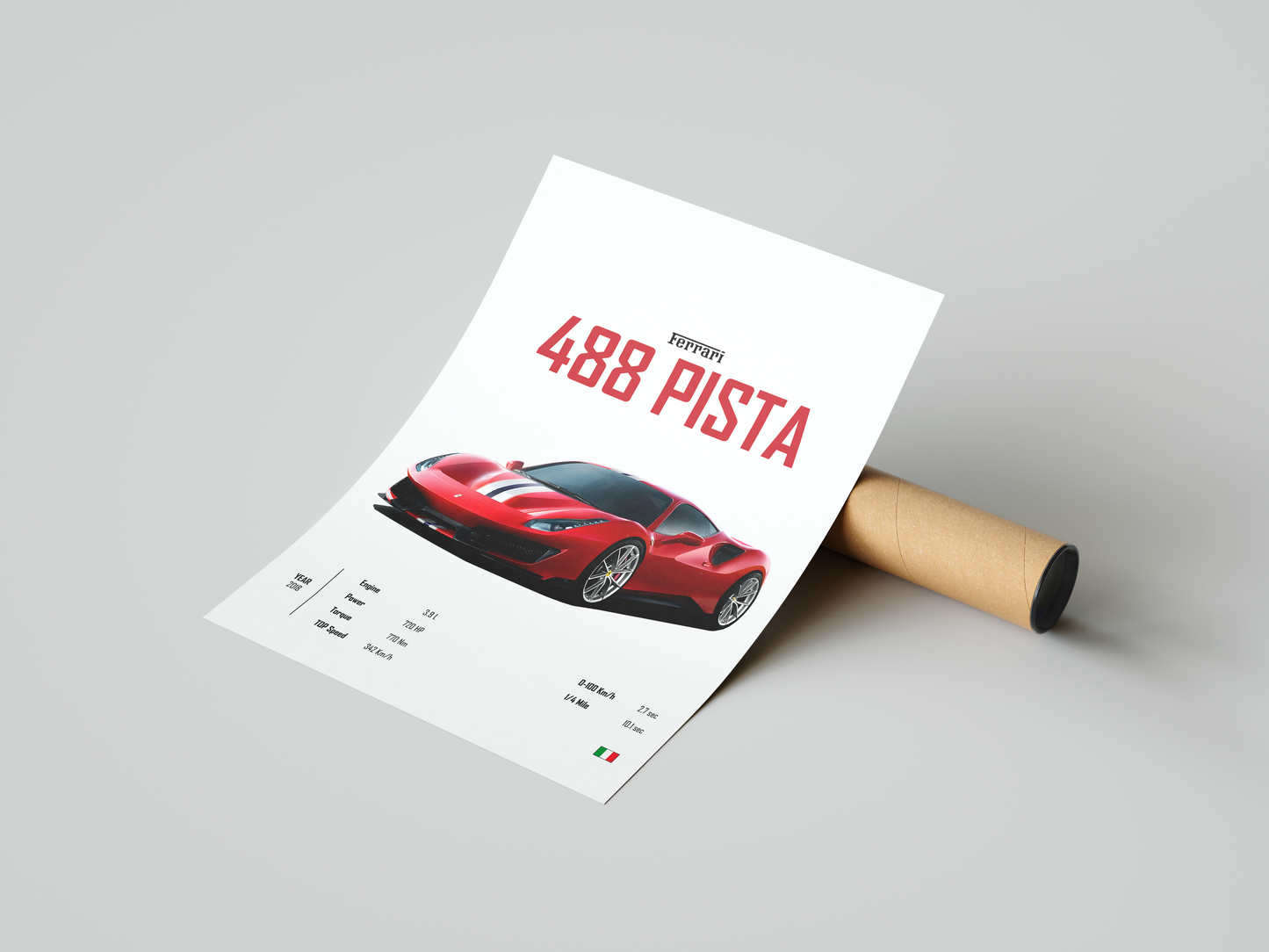 Ferrari 488 Pista 'CORE' Poster