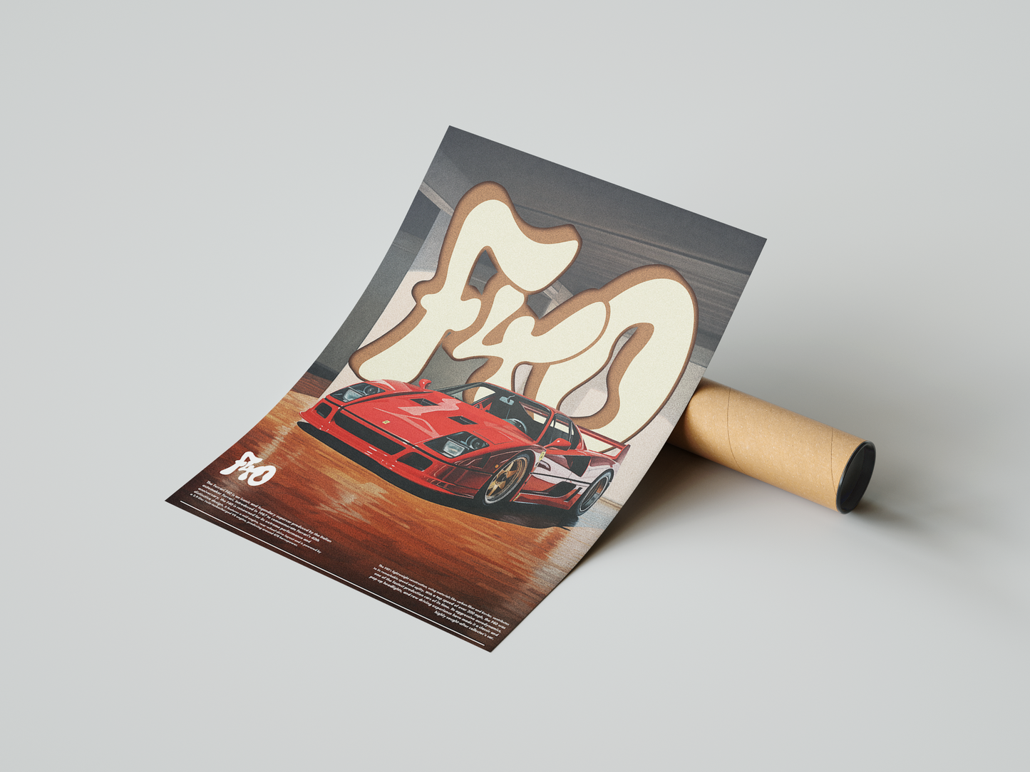 Ferrari F40 Concept Poster