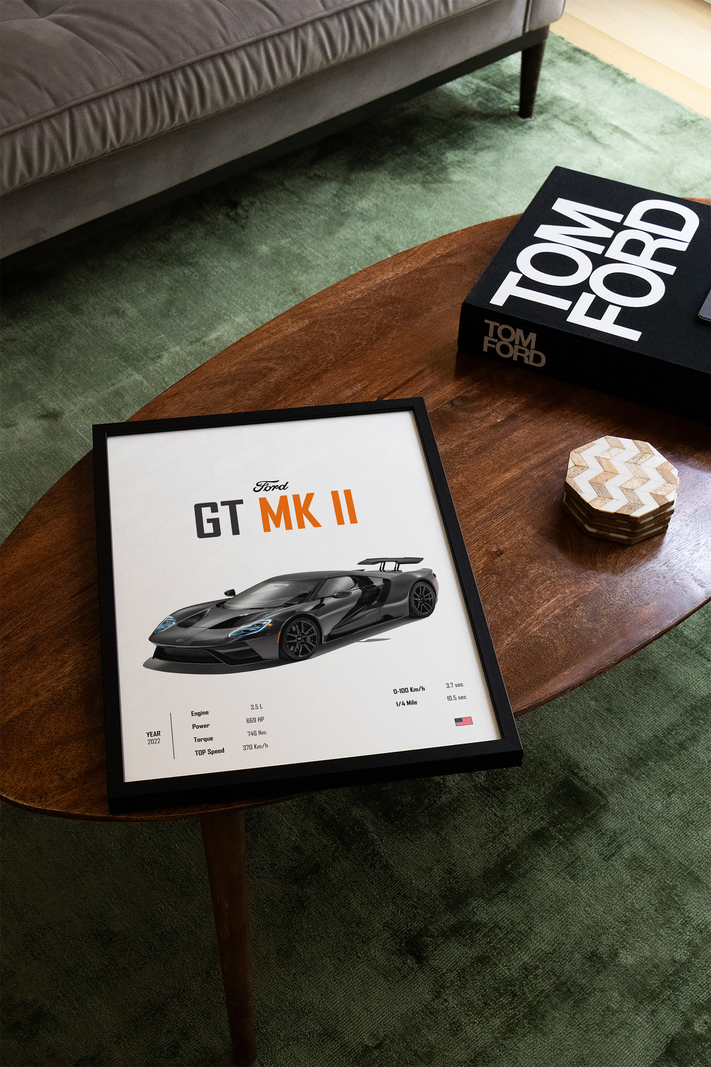 Ford GT MK II 'CORE' Poster