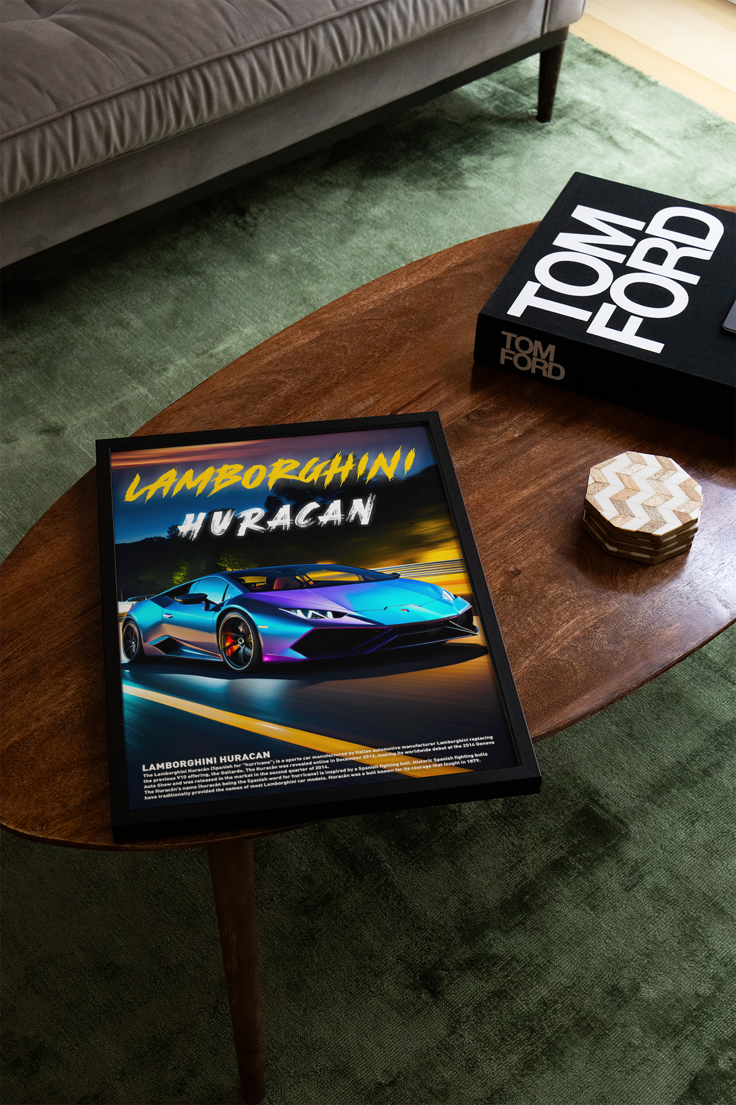 Lamborghini Huracan Concept Poster