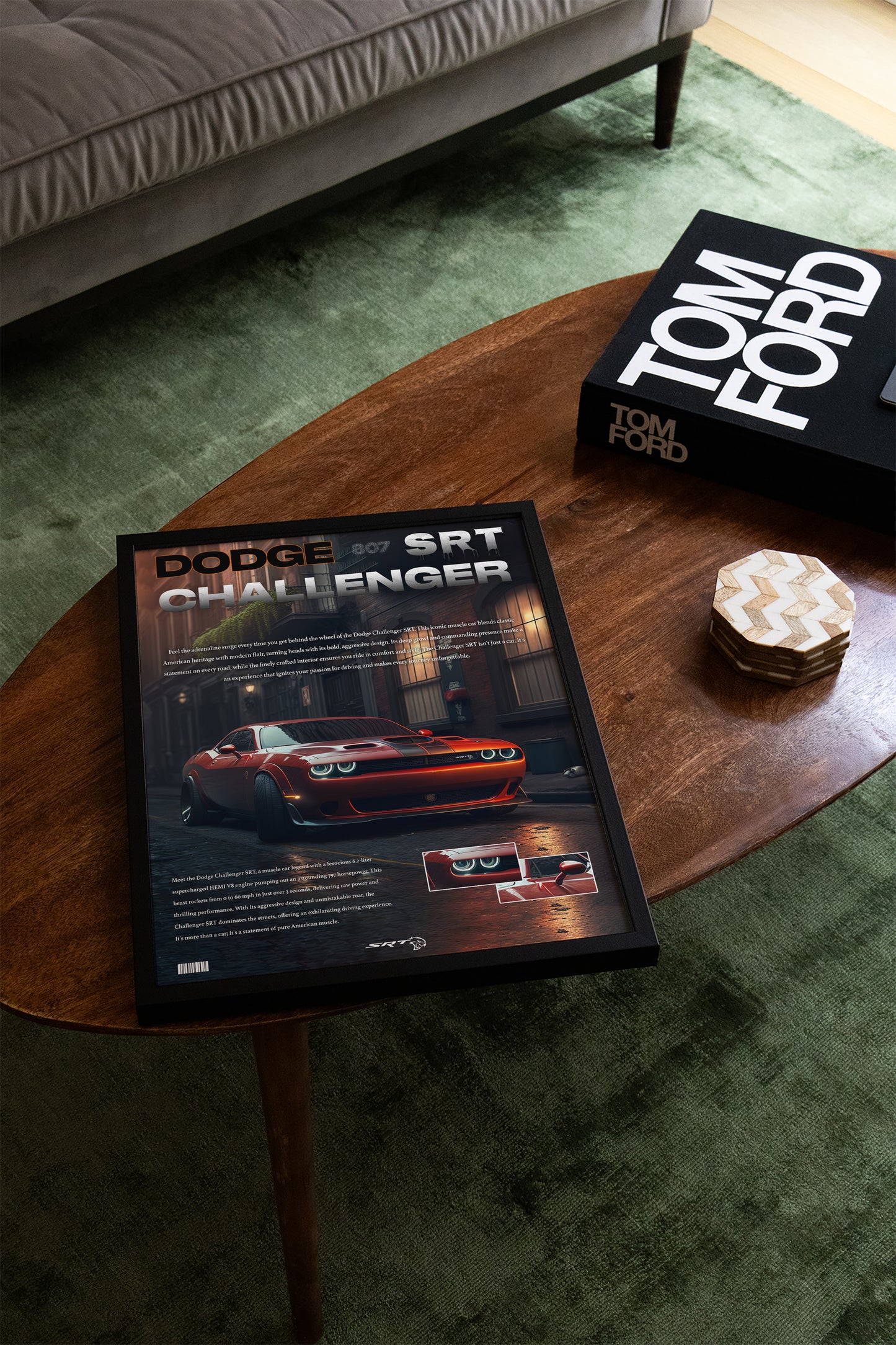 Dodge Challenger SRT Details Poster