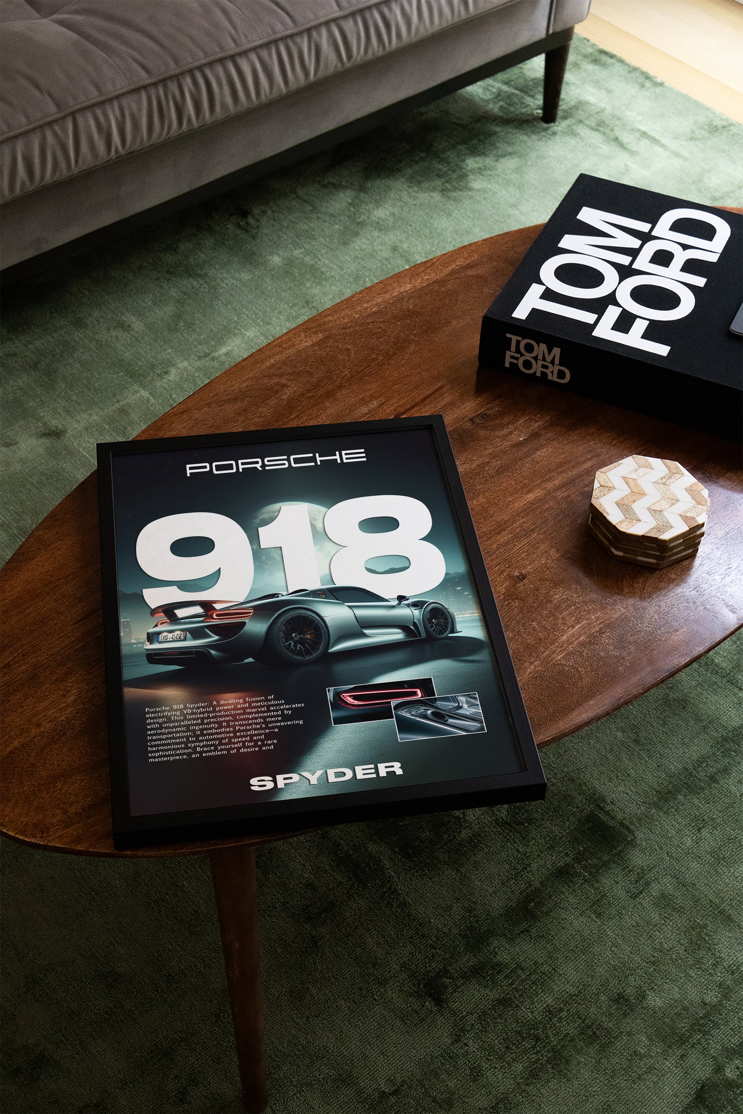 Porsche 918 Spyder Details Poster