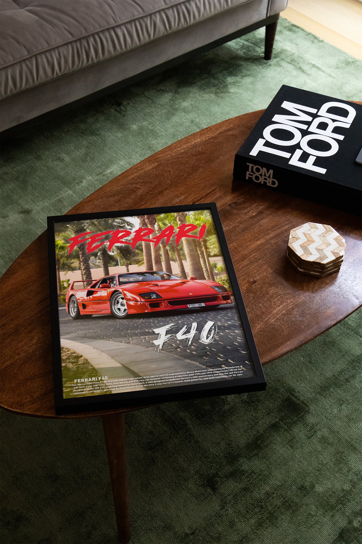 Ferrari F40 Concept Poster