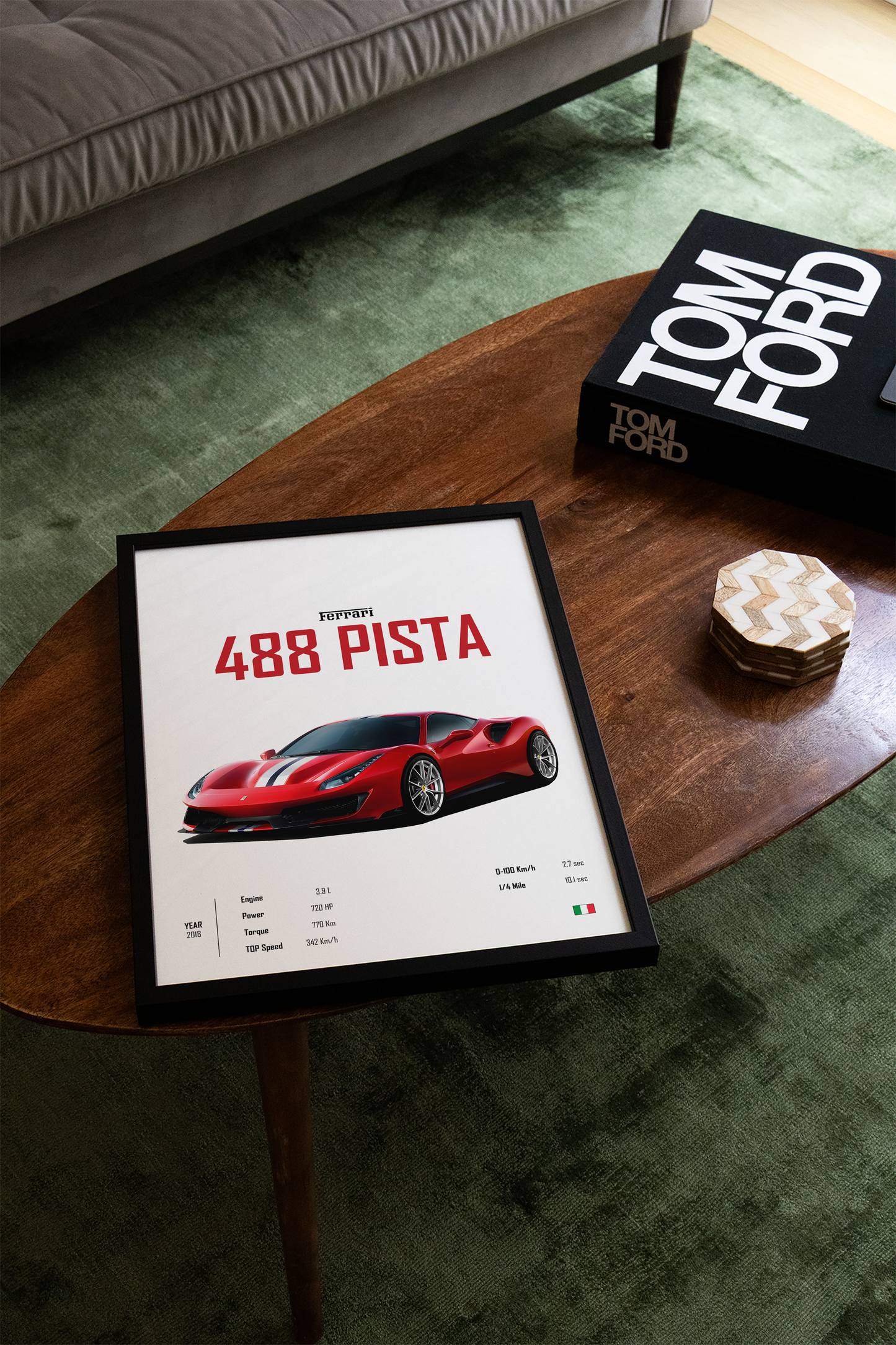 Ferrari 488 Pista 'CORE' Poster