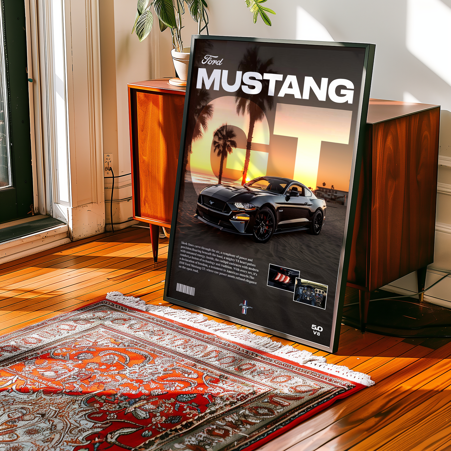 Ford Mustang GT Details Poster