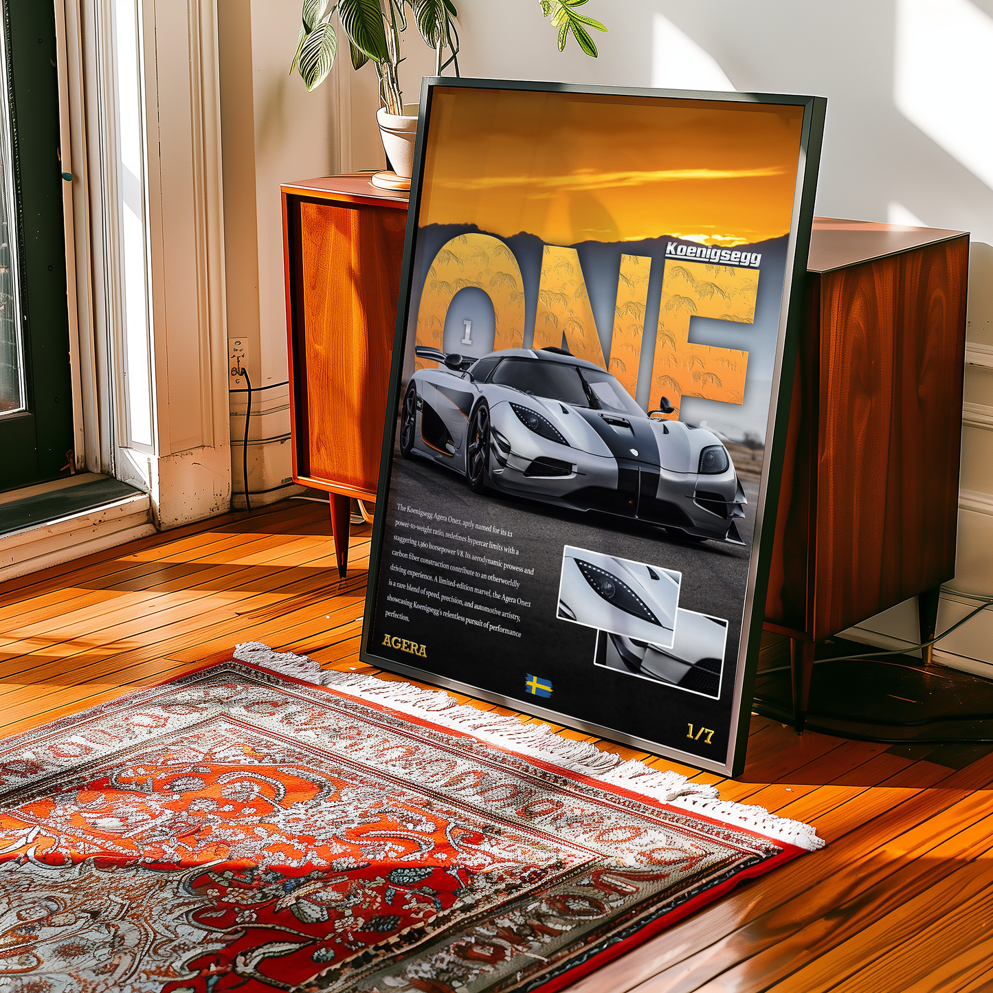 Koenigsegg One Details Poster