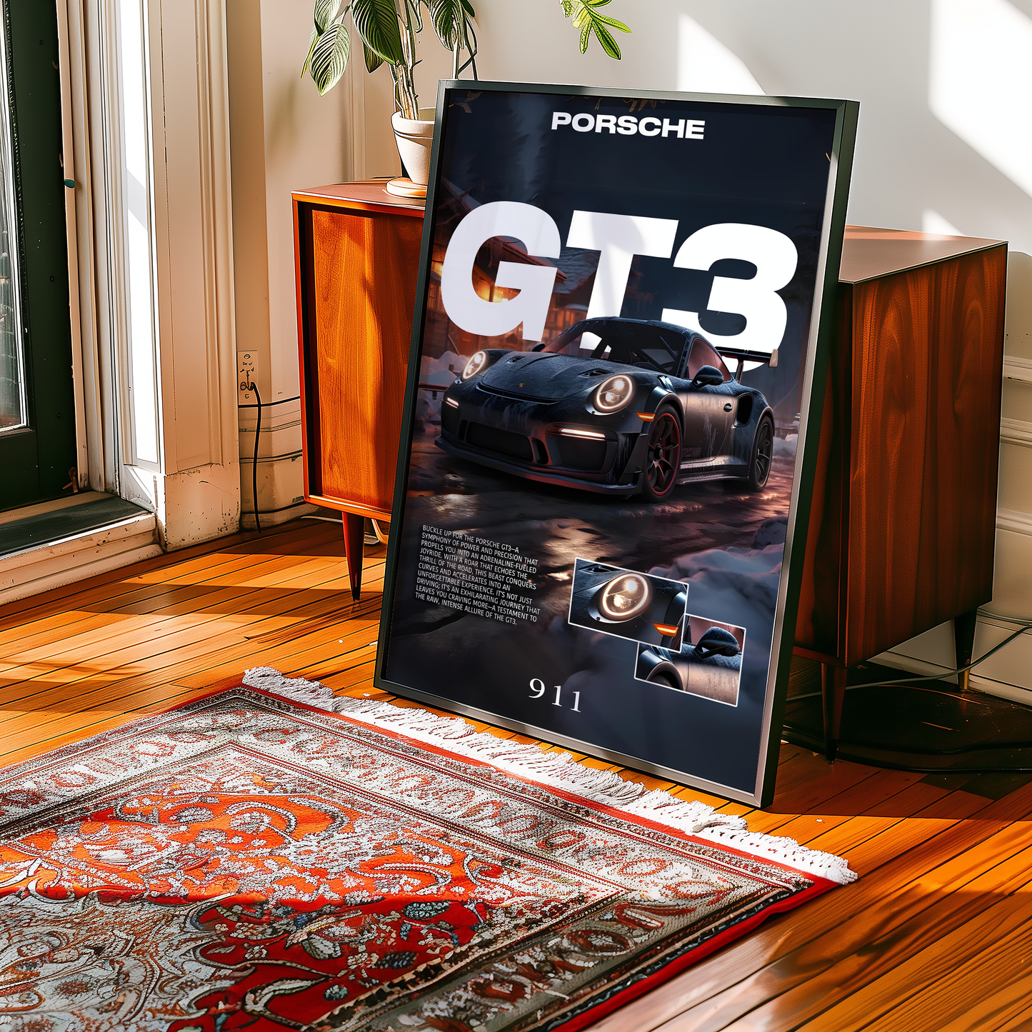 Porsche 911 GT3 Details Poster