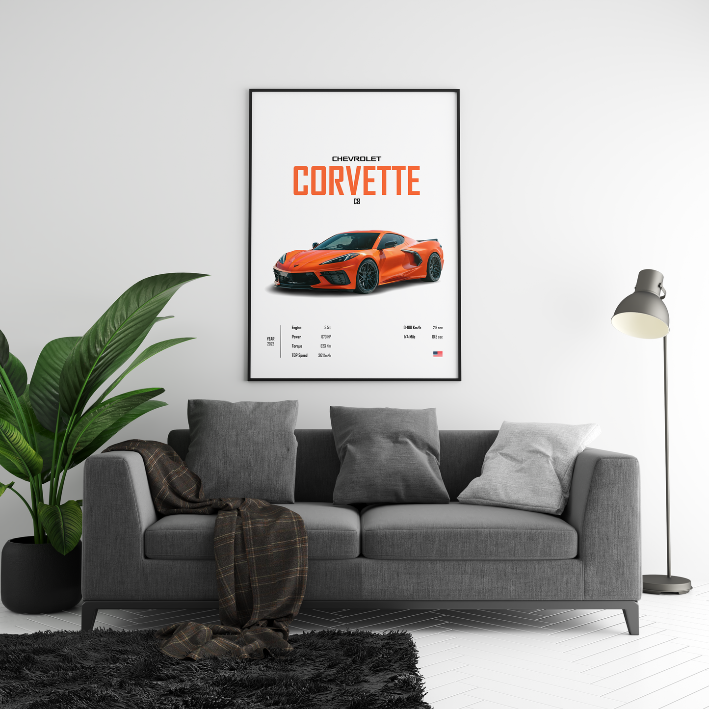 Chevrolet Corvette C8 'CORE' Poster